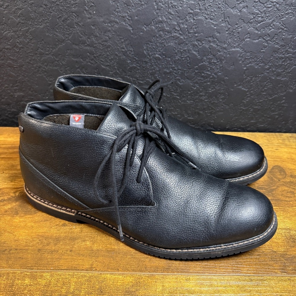 Timberland Bradstreet A126C Black Leather Waterproof Chukka Boots Mens 13